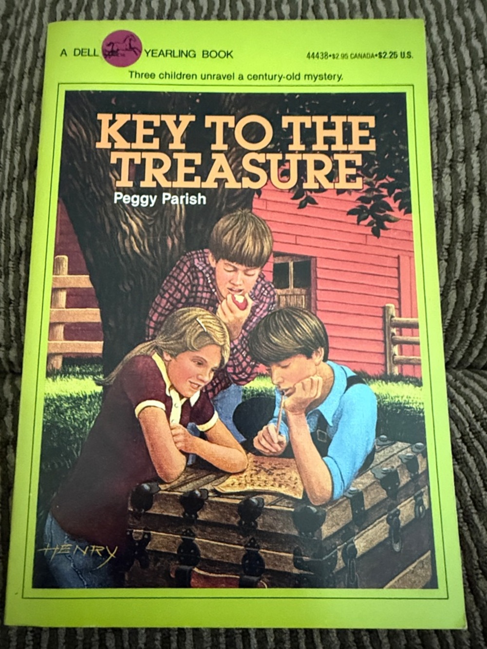 Vintage “Key to the Treasure” by Peggy Parish - copyright 1968, Printed 1983